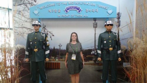 North Korean clay soldiers - DMZ tour, South Korea