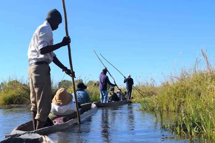 Okavango Delta canoe trip in Botswana
